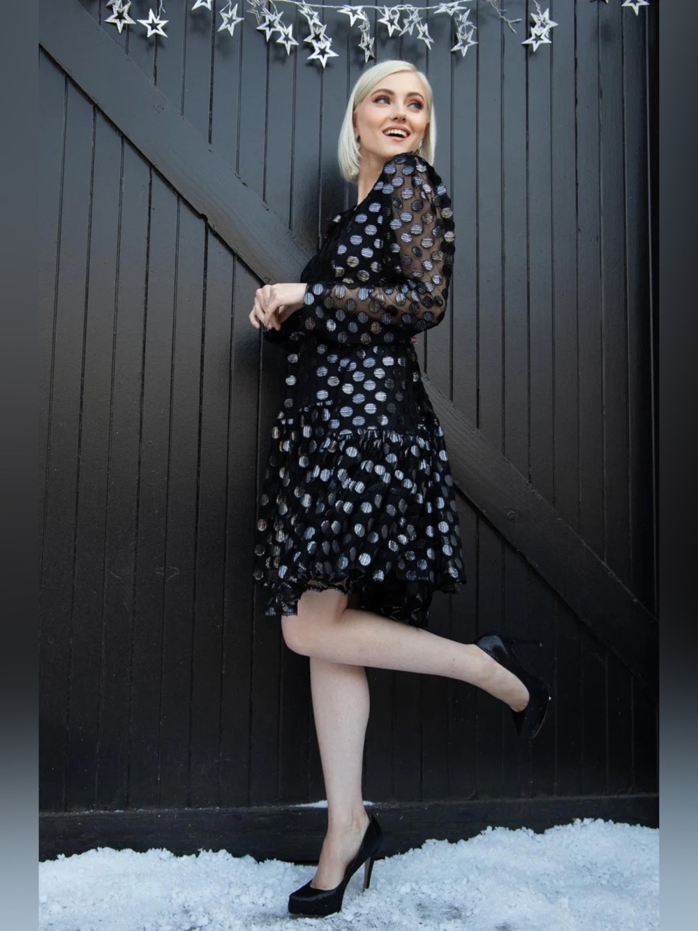 Eva Franco Mila dress in disco dot • Sz 12 - Picture 6 of 6